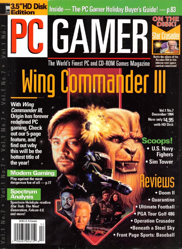 PC Gamer   Issue 007   December 1994 cover